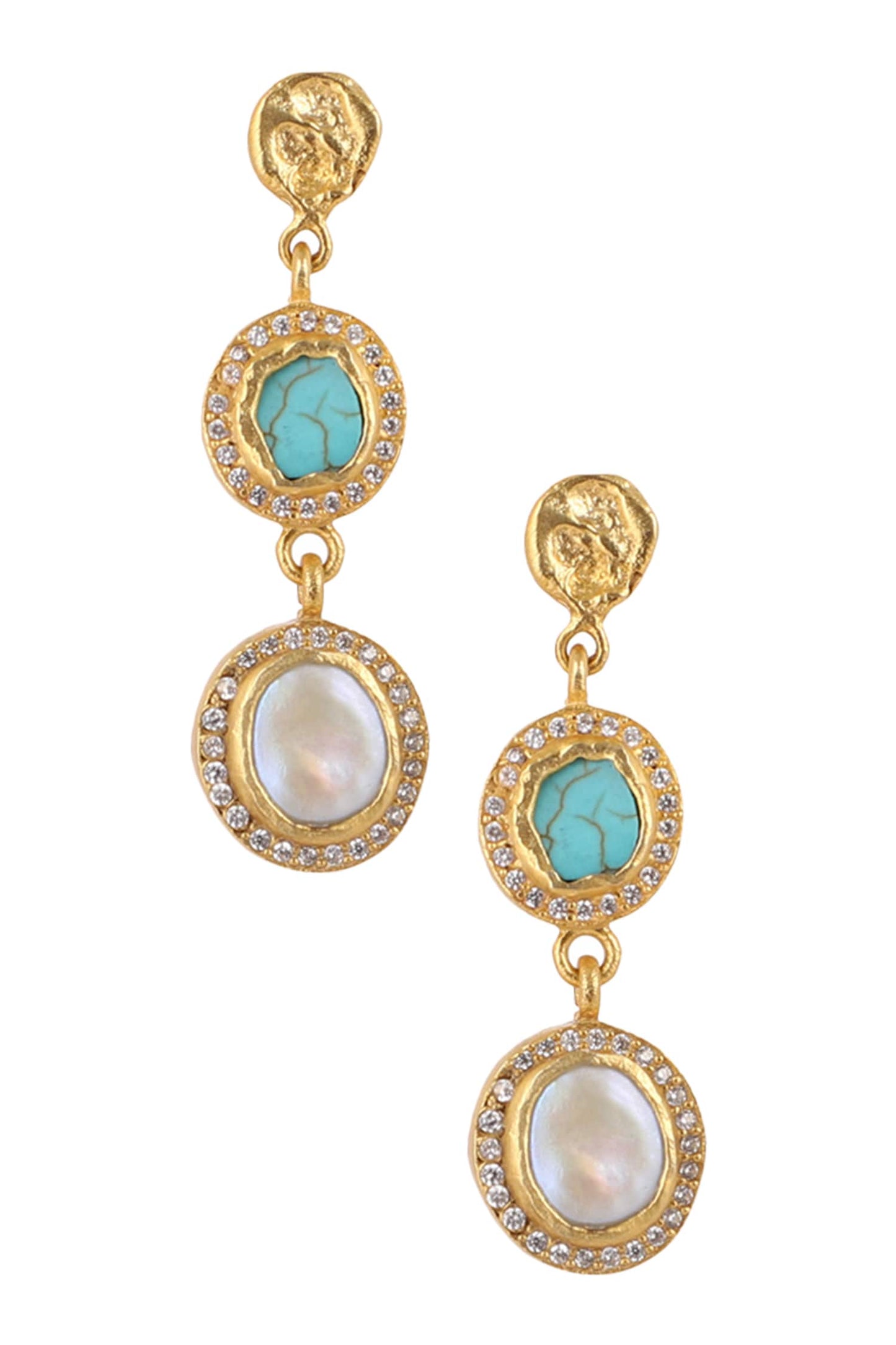 Tiered Studded Danglers 