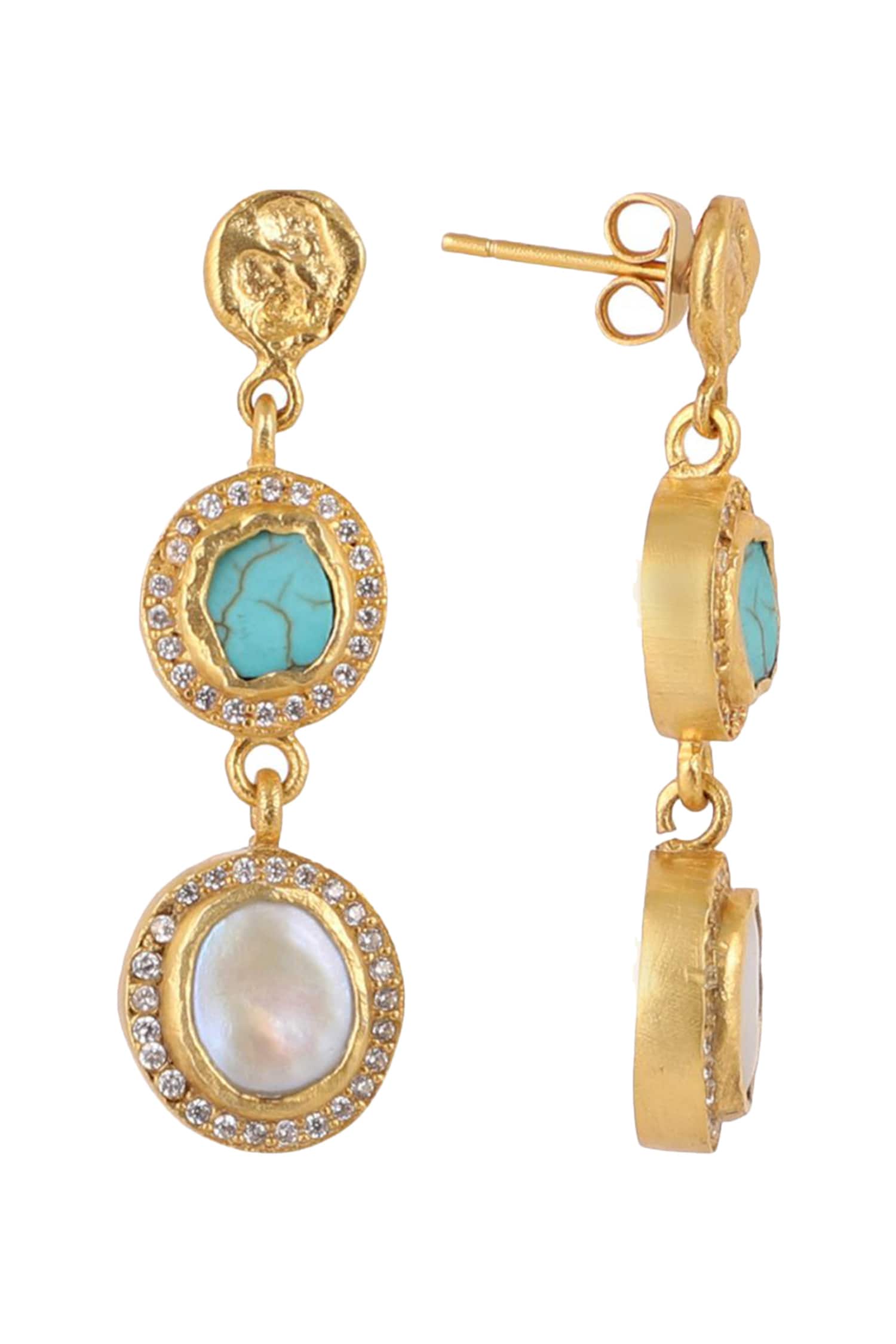 Tiered Studded Danglers 