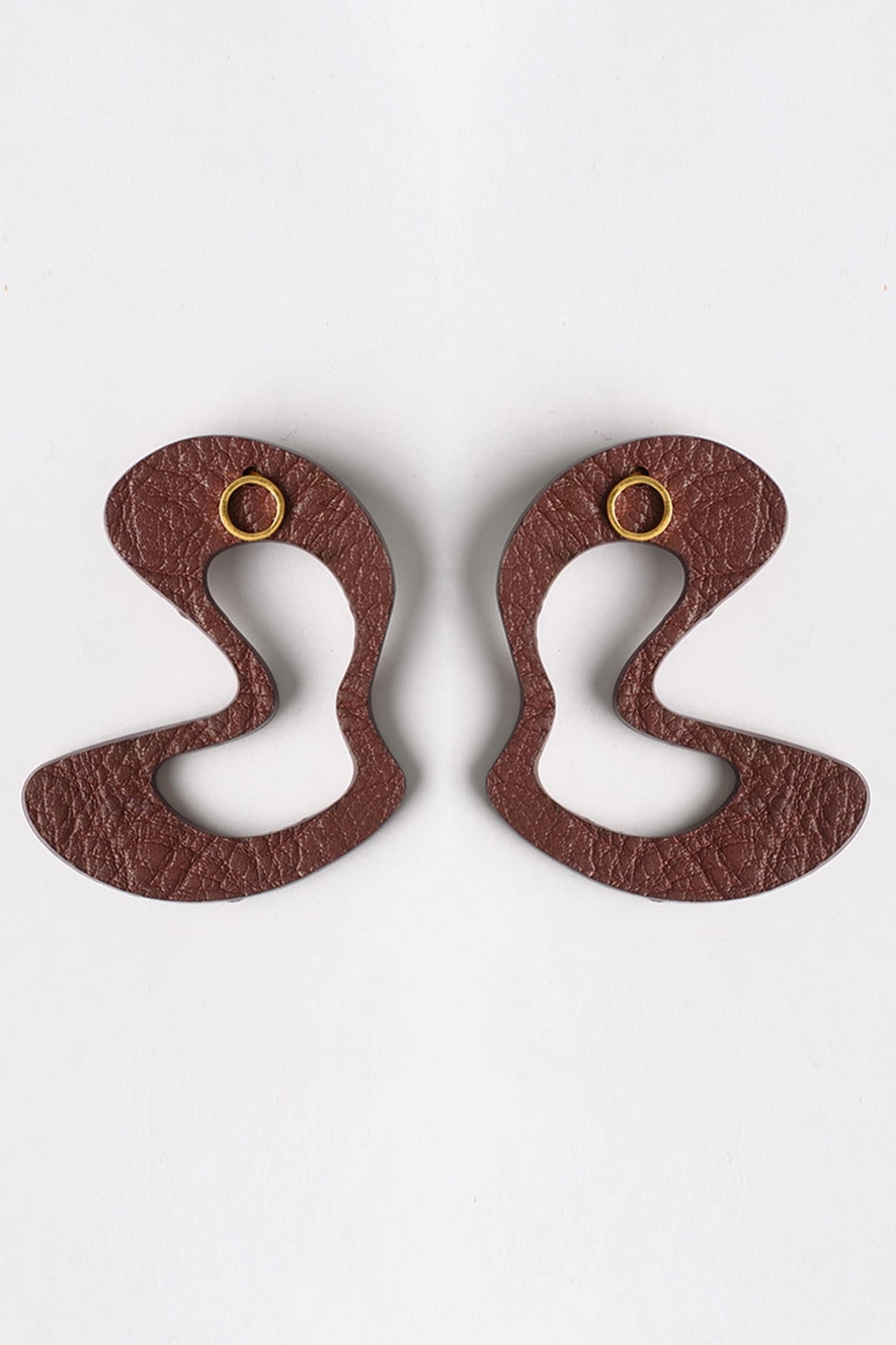 Abstract Cut Out Shape Stud Earrings 