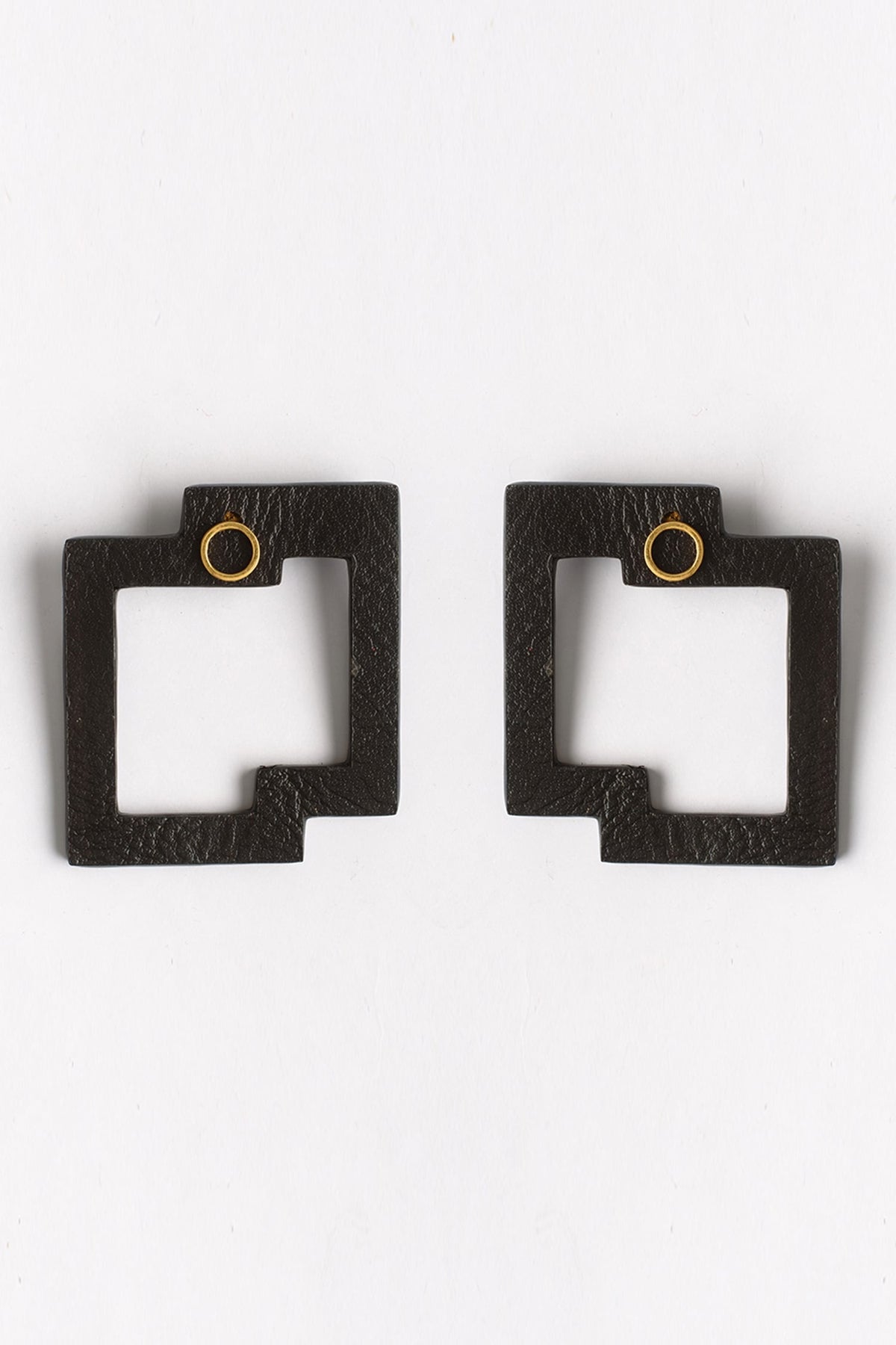 Geometric Cutout Stud Earrings  
