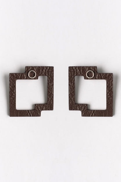 Geometric Cutout Stud Earrings 