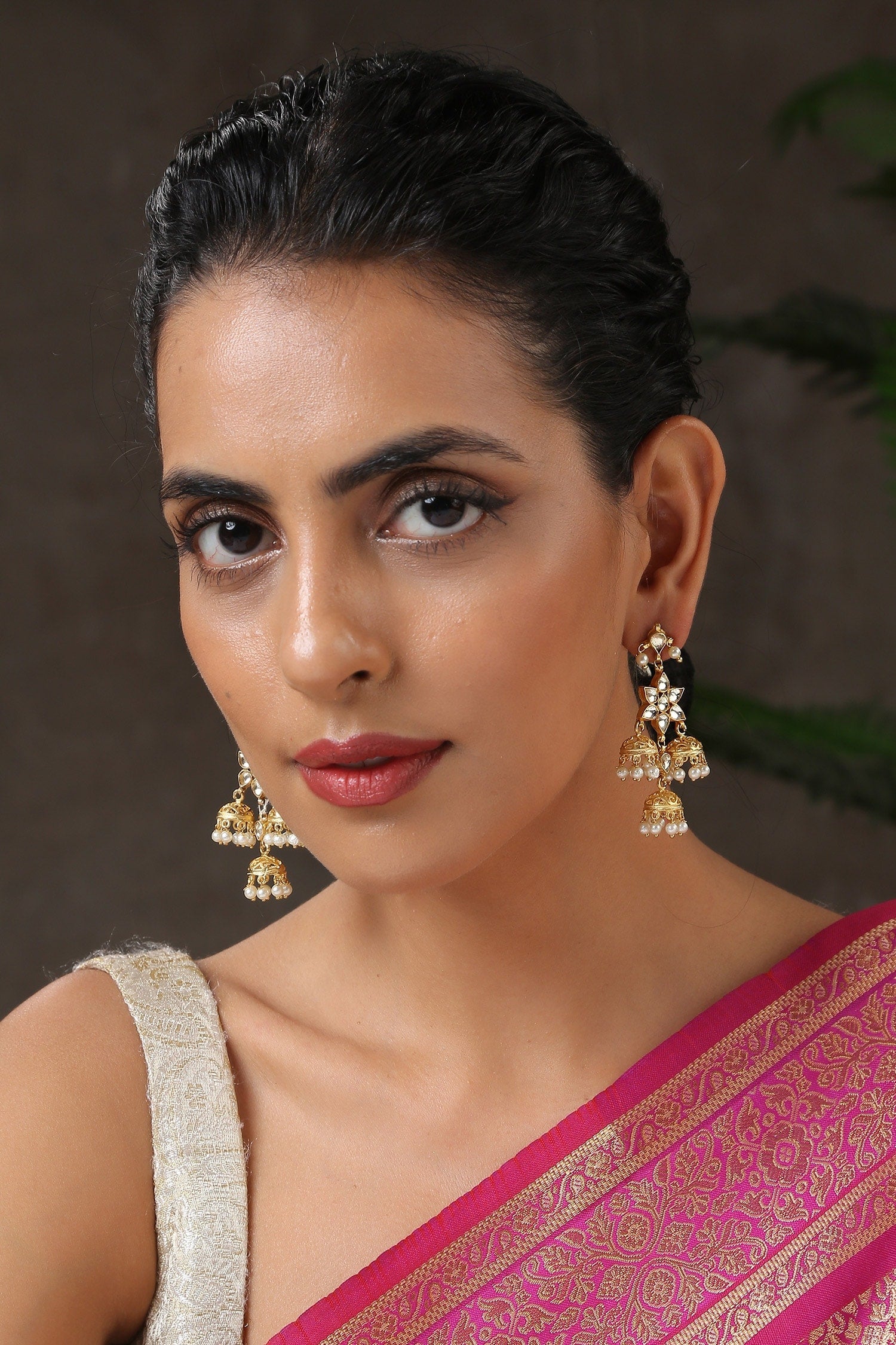 Kundan Drop Earrings 
