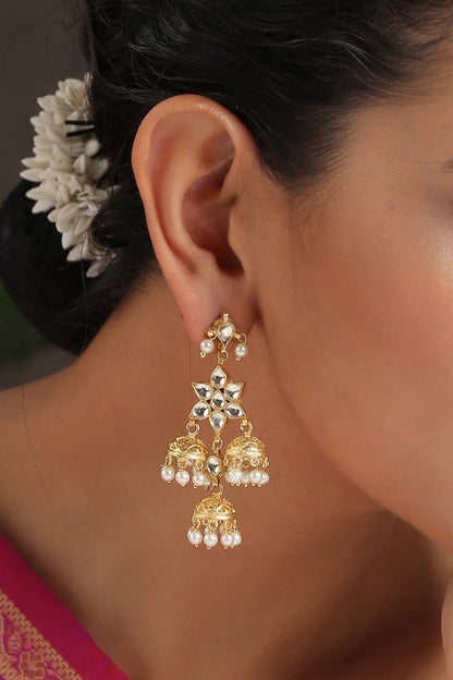 Kundan Drop Earrings 