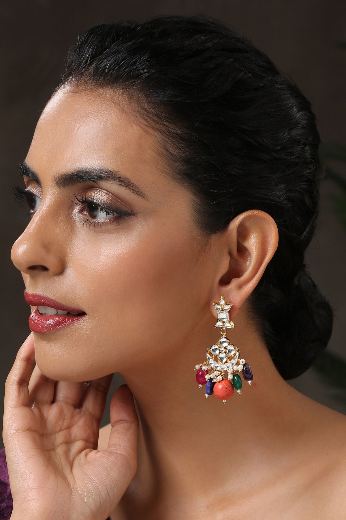 Stone Drop Chandbalis 