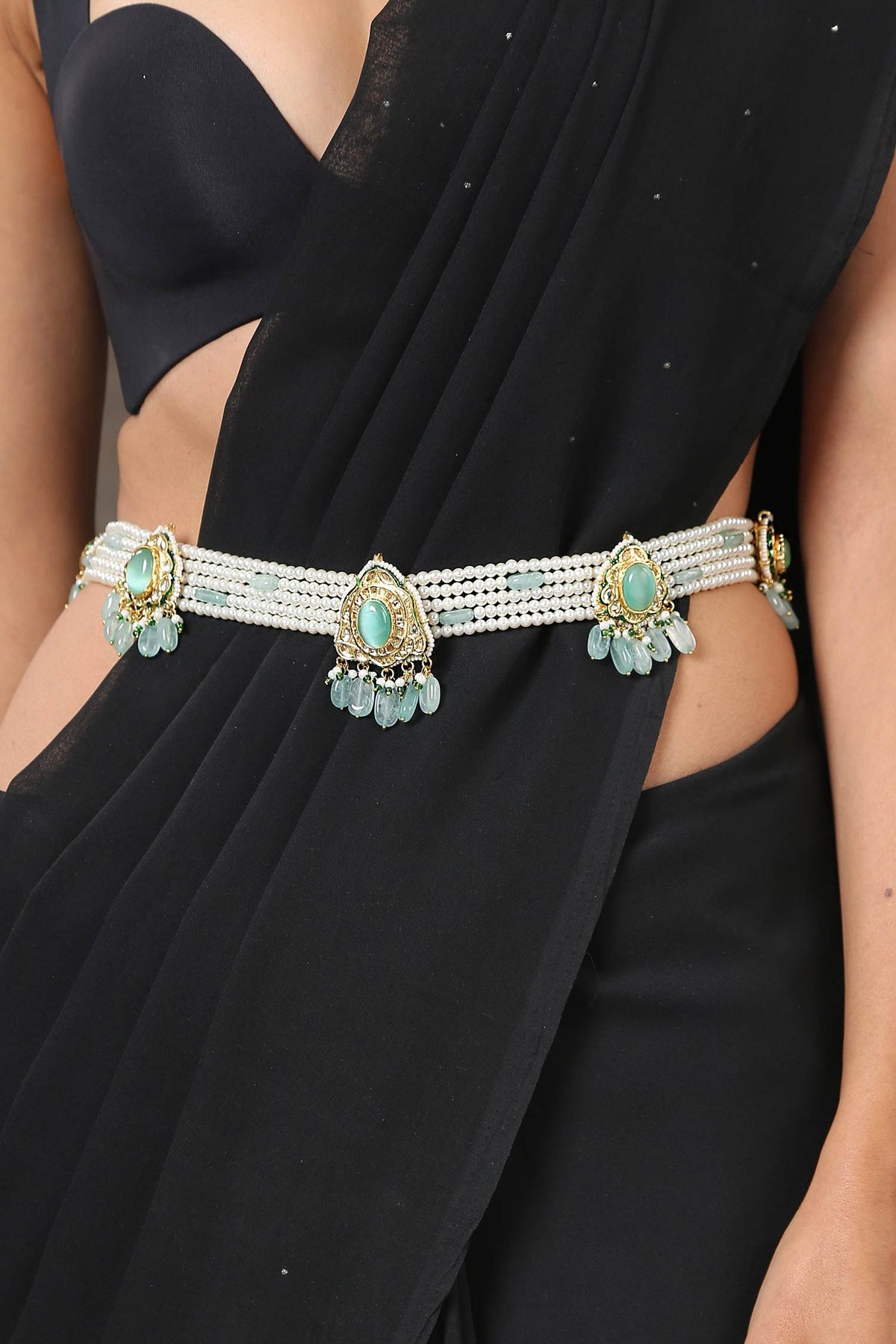 Multi Pearl String Kamarband 