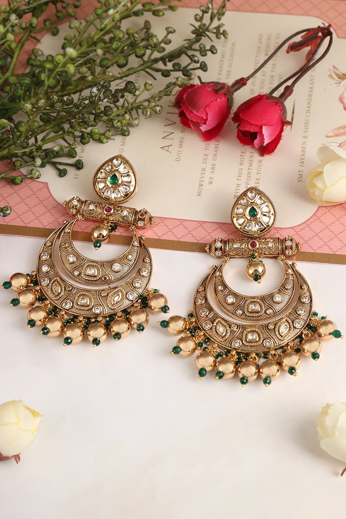 Antique Tiered Chandbalis 