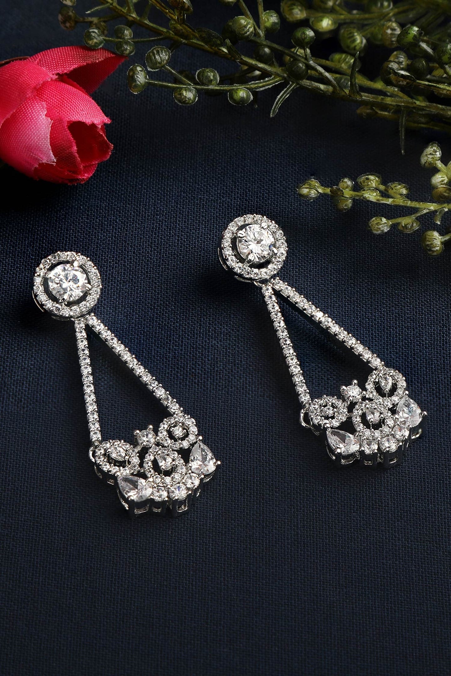 Studded Drop Earrings 