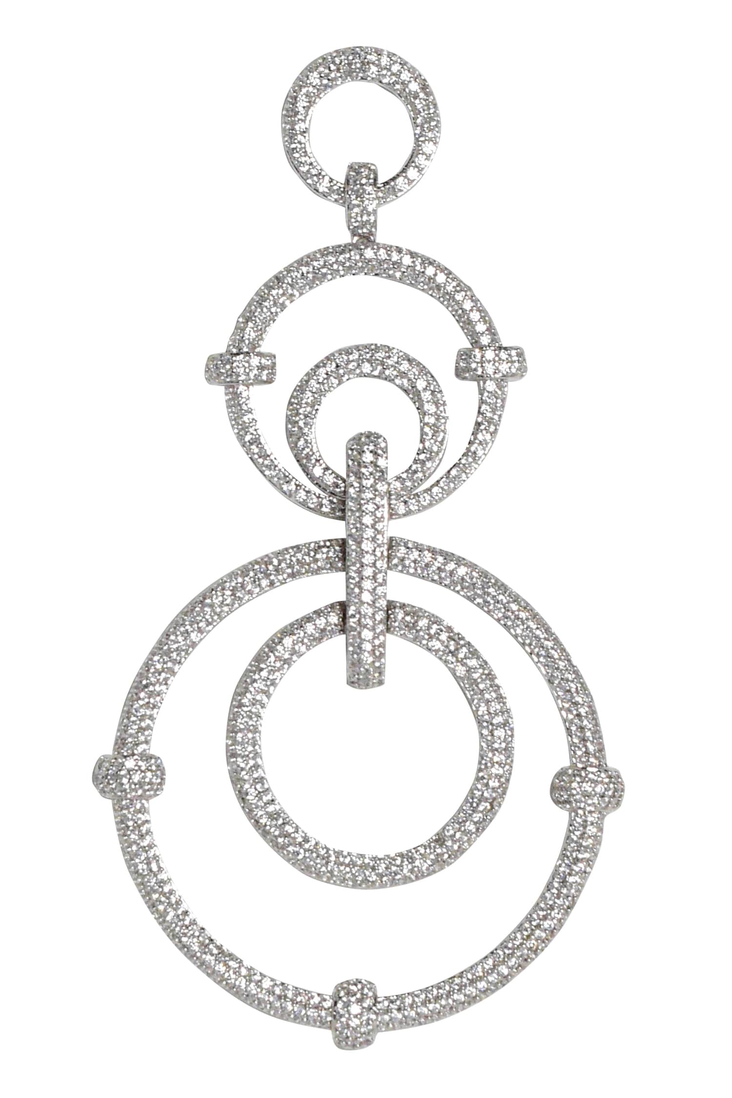 Tiered Circle Motif Danglers 
