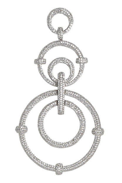 Tiered Circle Motif Danglers 