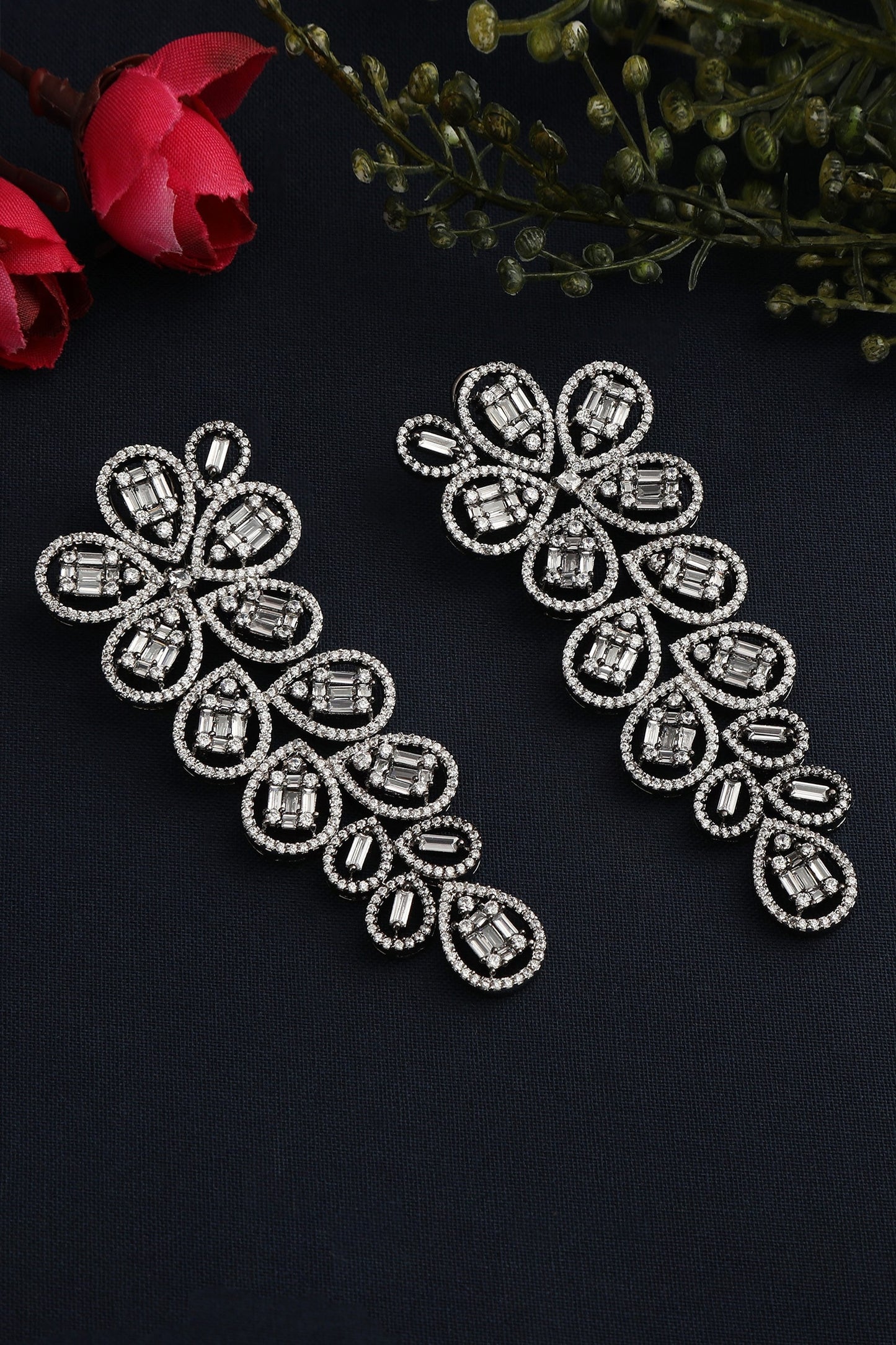 Dancing Pears Drop Earrings 