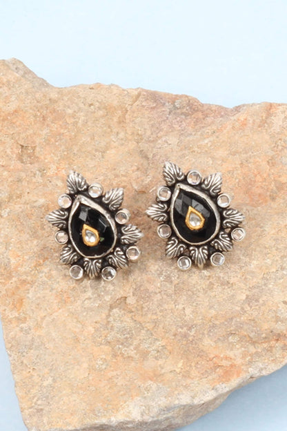 Handcrafted Teardrop Studs 