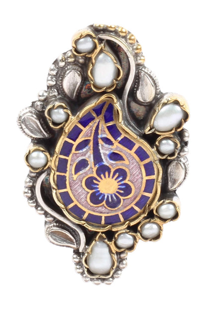 Handcrafted Paisley Studs 