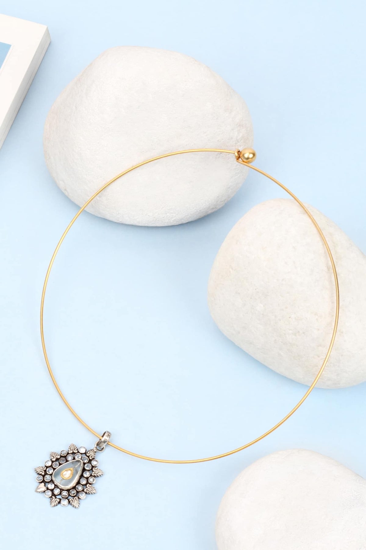 Handcrafted Stone Pendant Necklace 