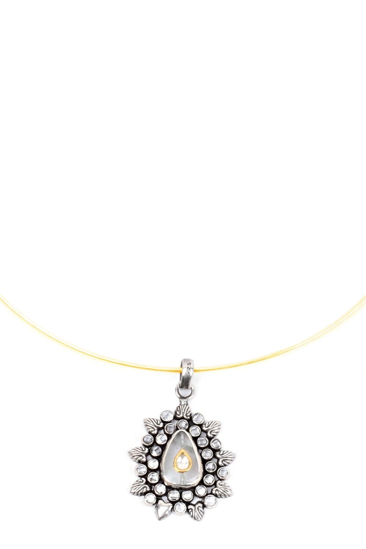 Handcrafted Stone Pendant Necklace 