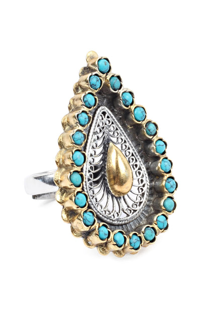 Handcrafted Teardrop Ring 