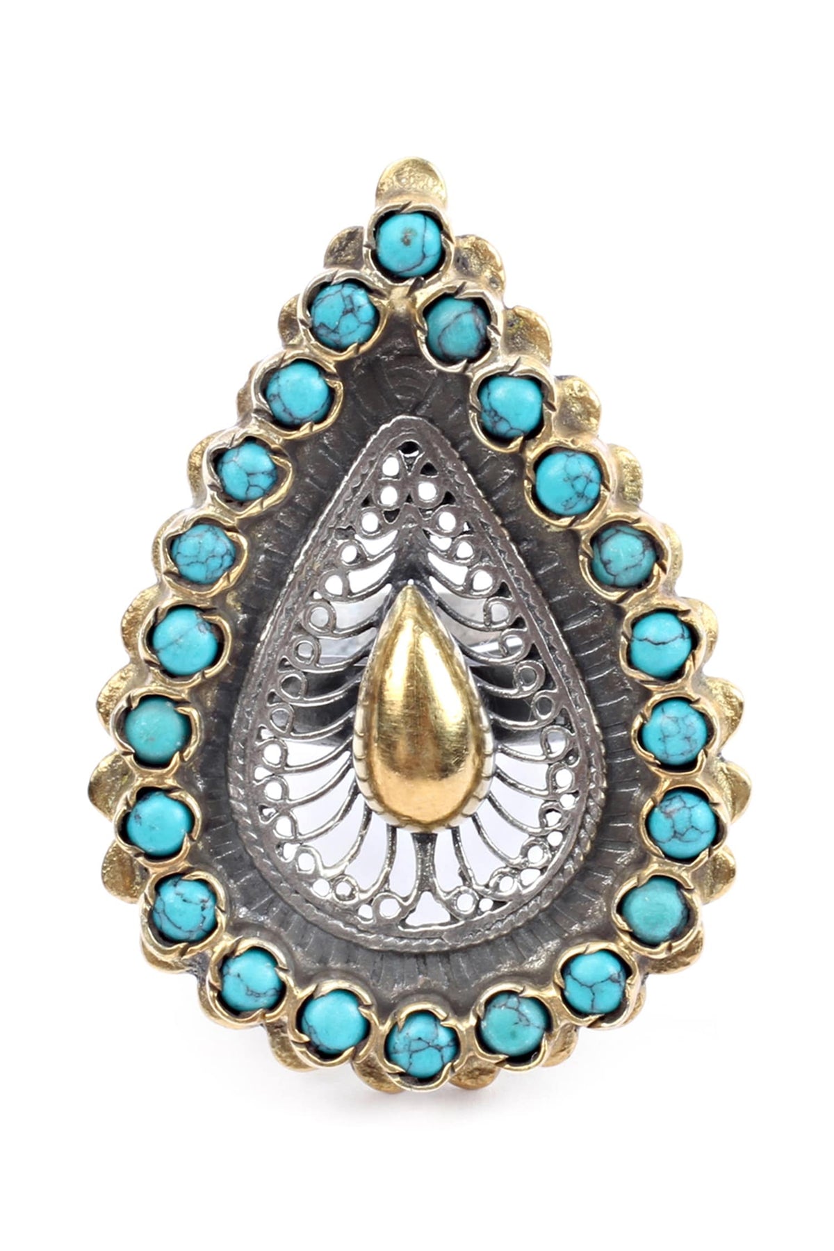 Handcrafted Teardrop Ring 