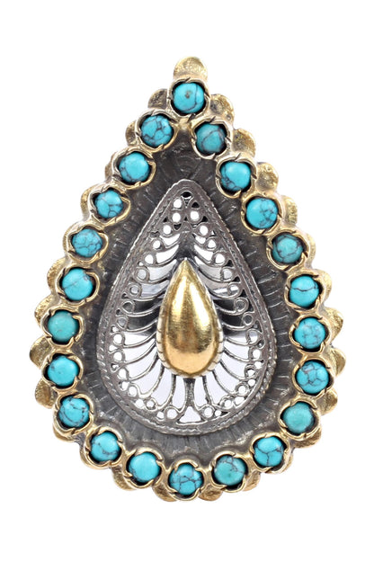 Handcrafted Teardrop Ring 