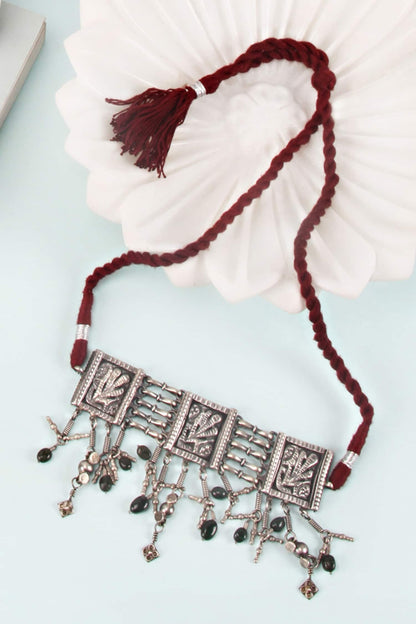 Handcrafted Carved Choker 