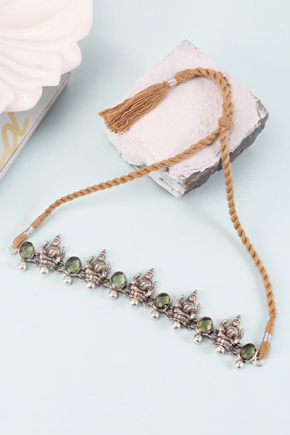 Handcrafted Temple Carved Choker 