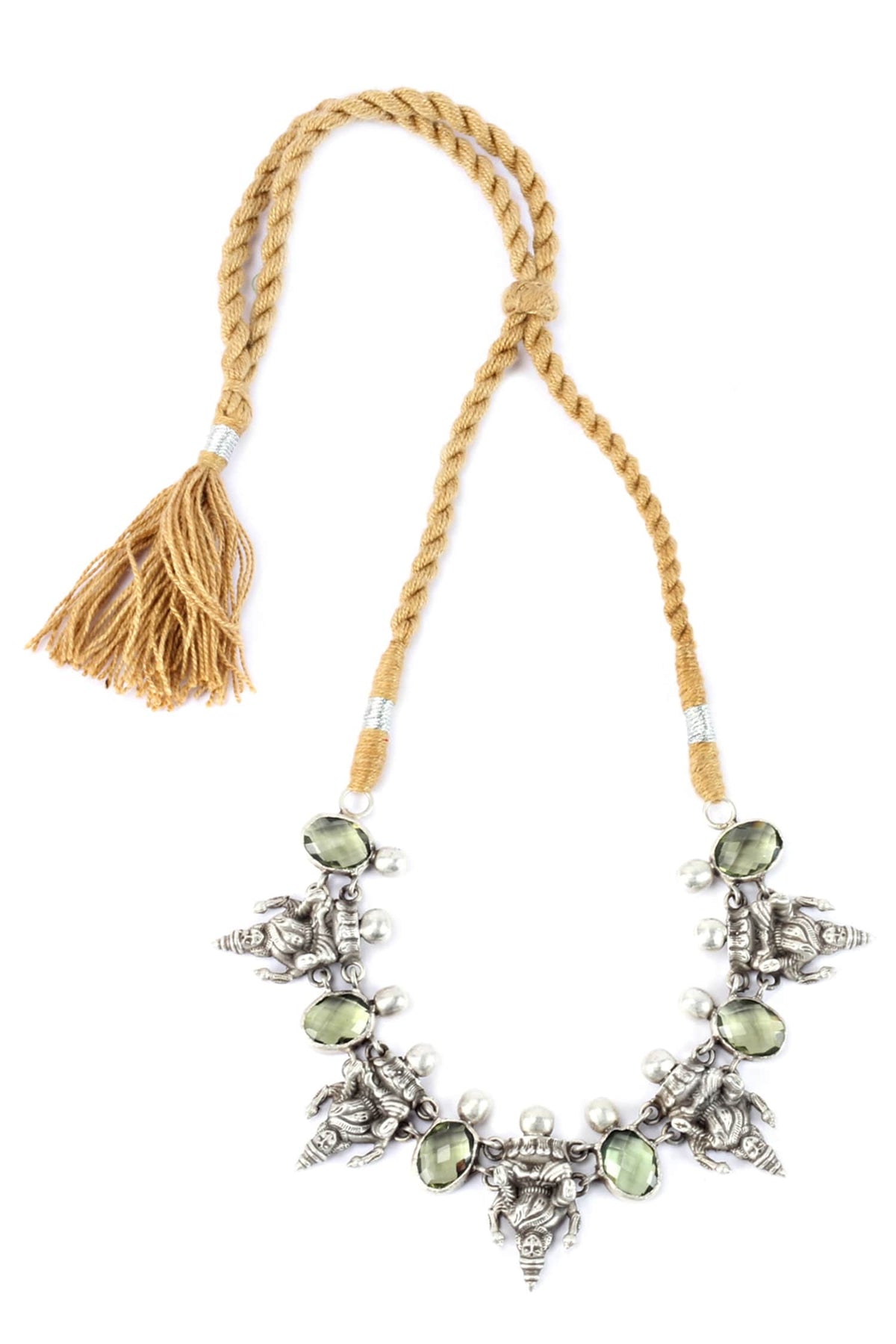Handcrafted Temple Carved Choker 