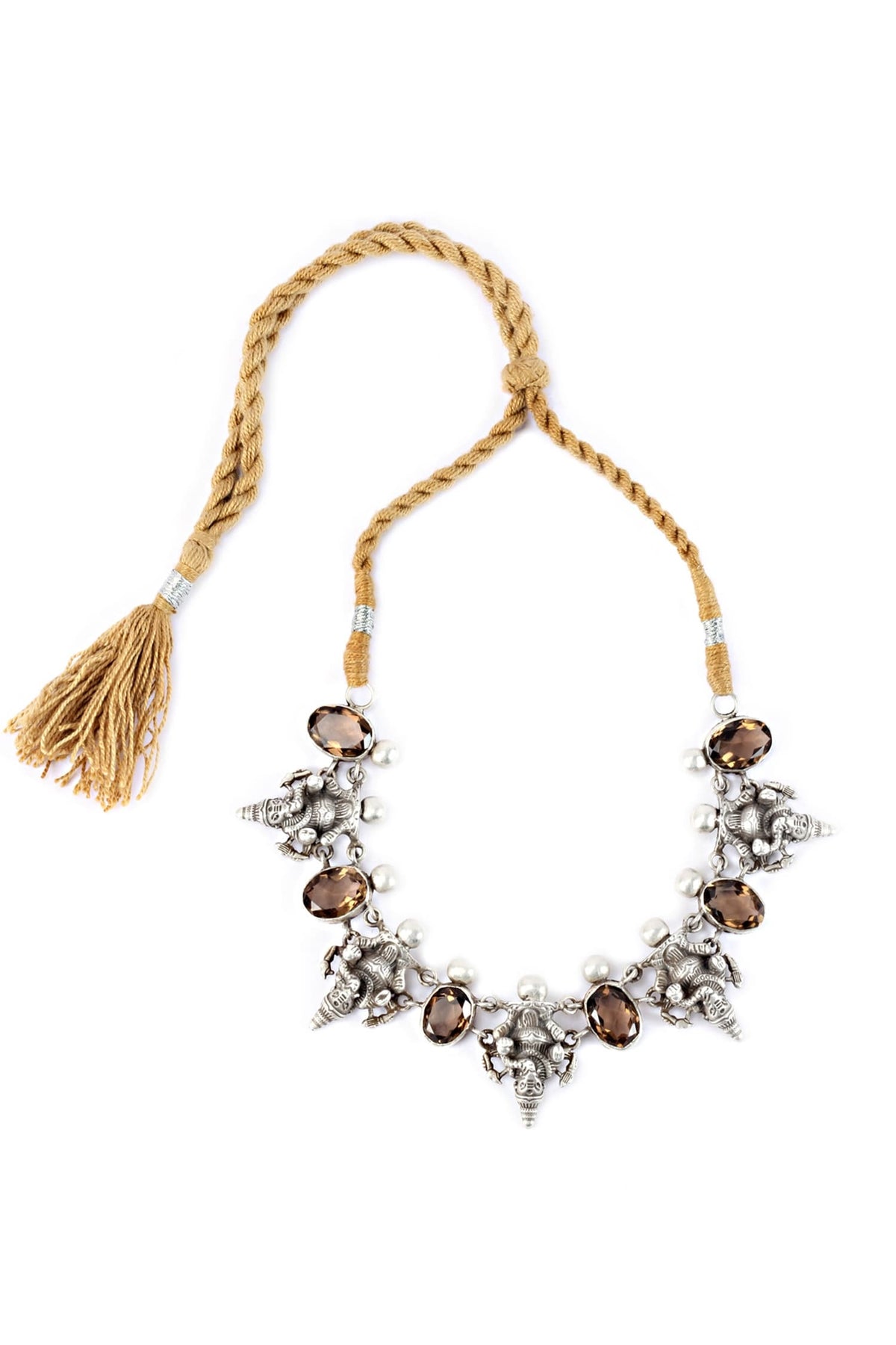 Handcrafted Temple Carved Choker 