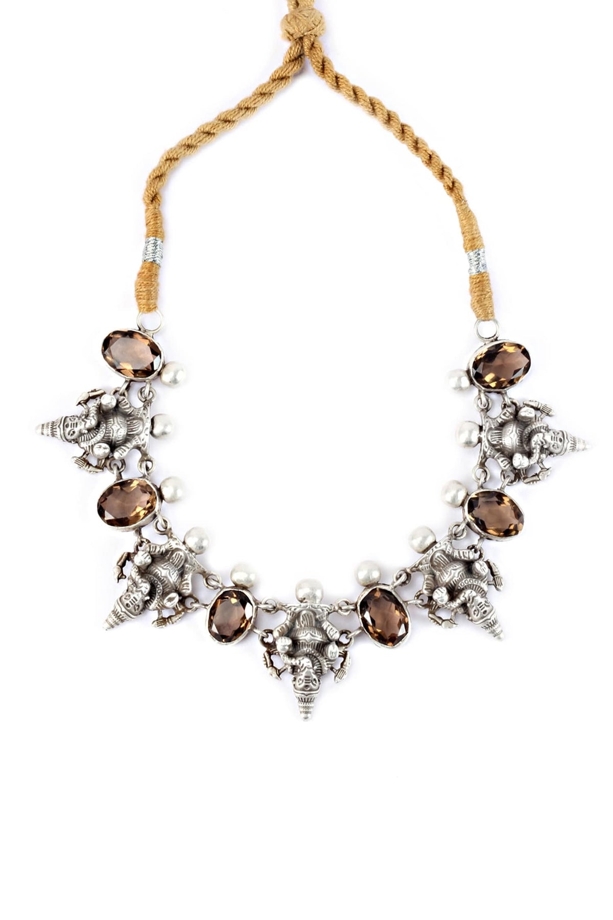 Handcrafted Temple Carved Choker 
