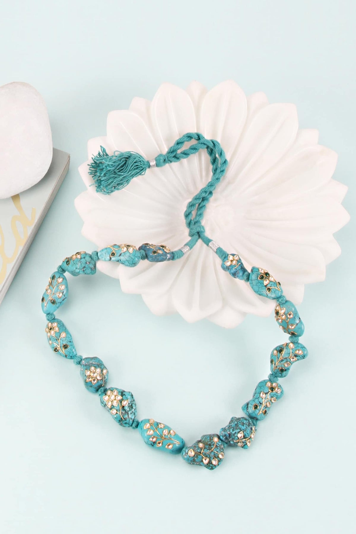 Handcrafted Stone Embellished Choker 
