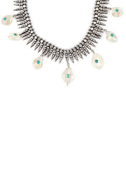 Handcrafted Stone Drop Necklace 