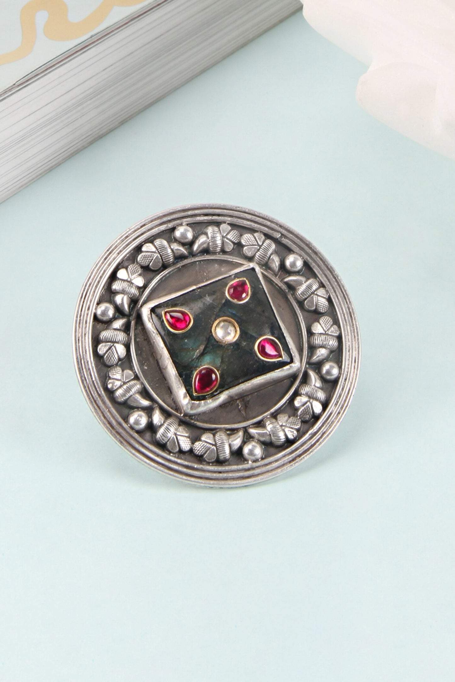Handcrafted Carved Ring 