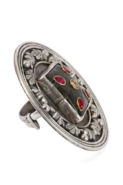 Handcrafted Carved Ring 