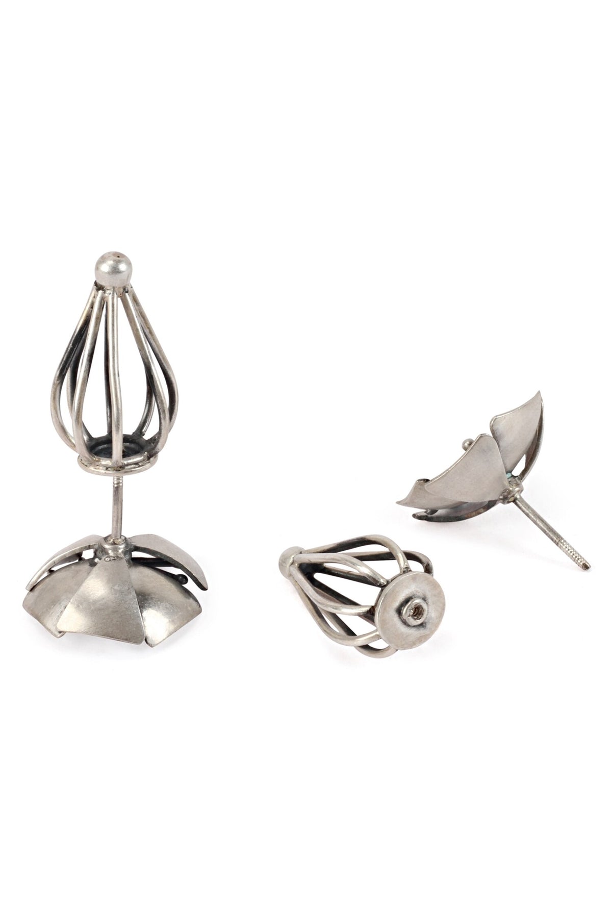 Handcrafted Carved Earrings 