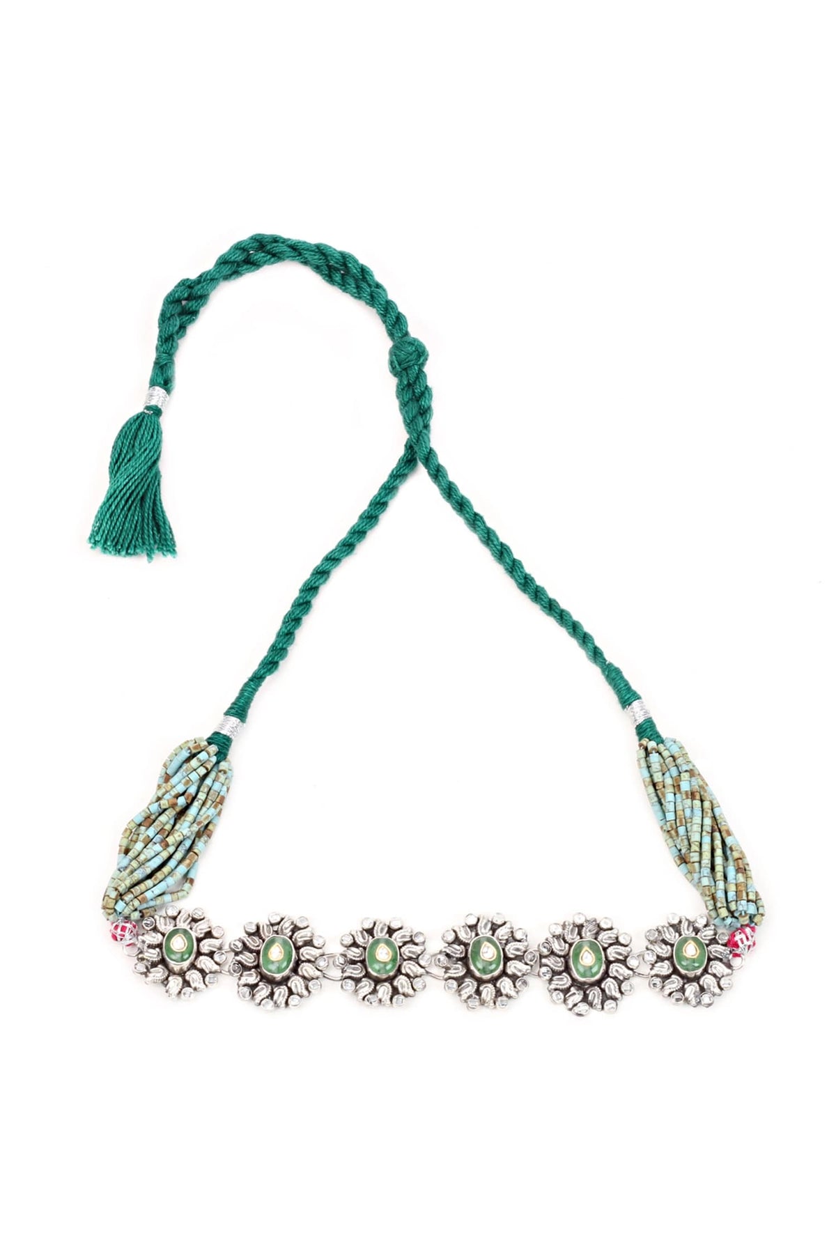 Handcrafted Floral Carved Choker 