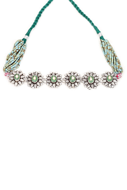 Handcrafted Floral Carved Choker 