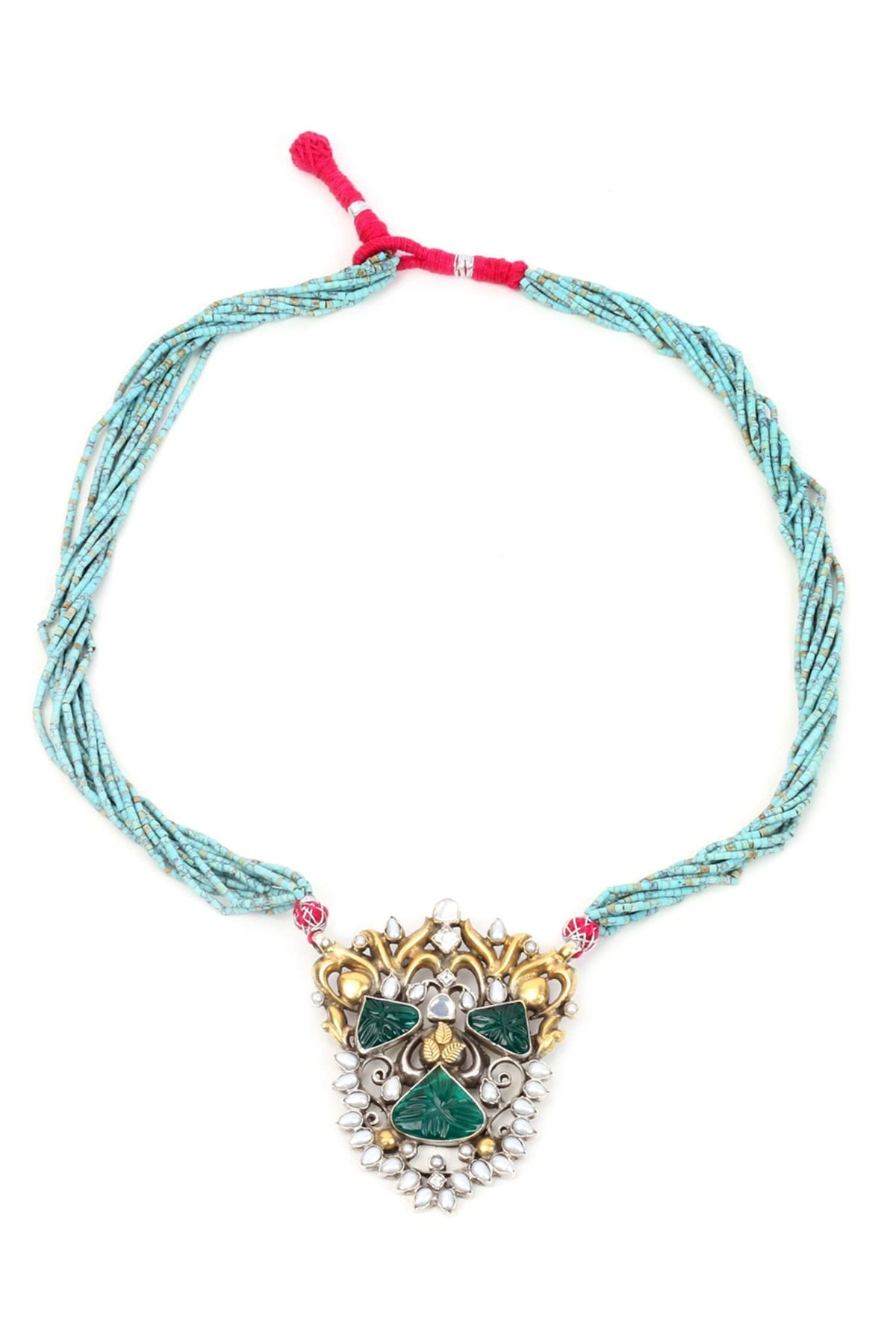 Handcrafted Carved Pendant Necklace 