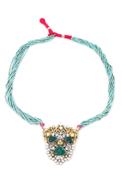 Handcrafted Carved Pendant Necklace 
