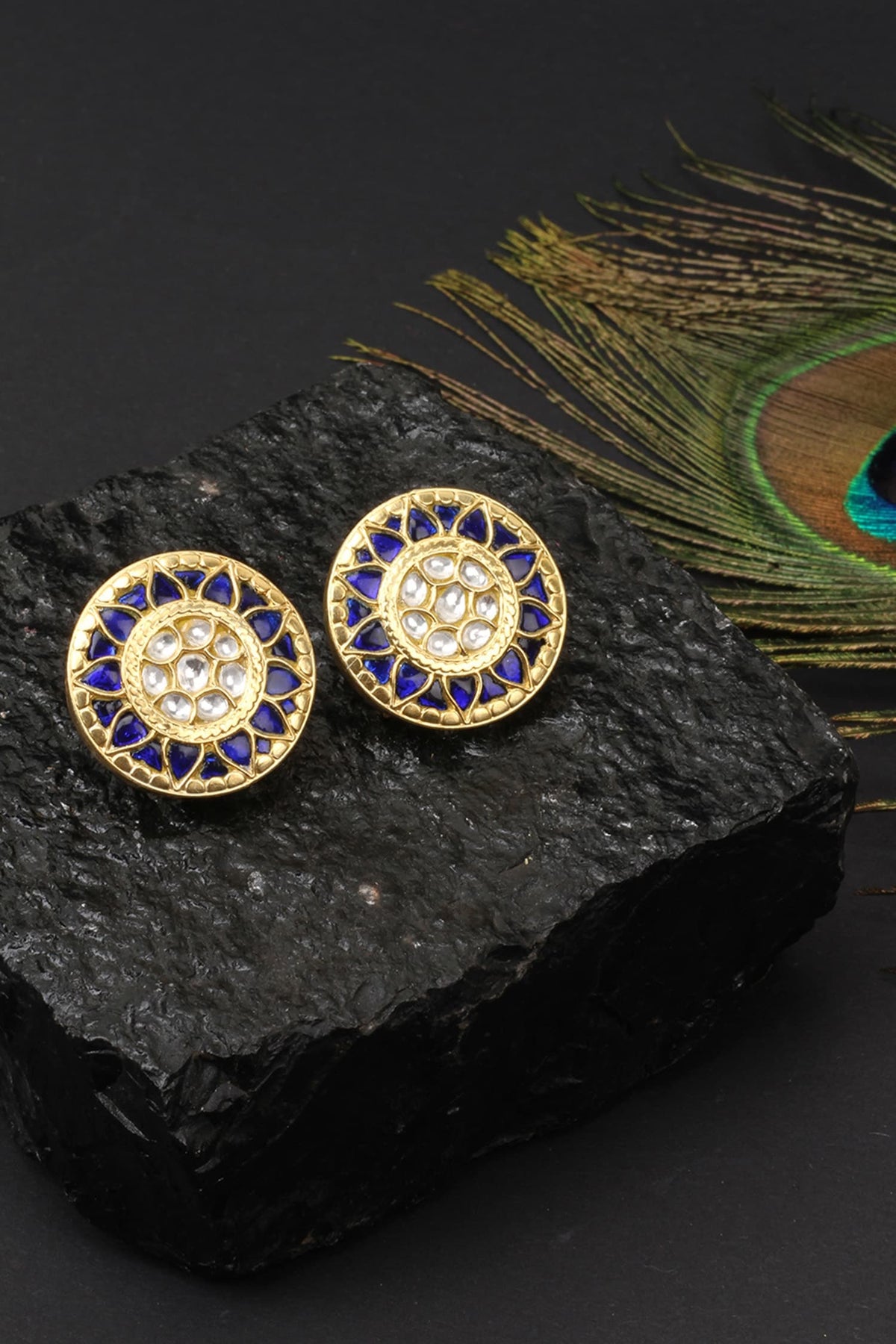 Handcrafted Circular Studs 