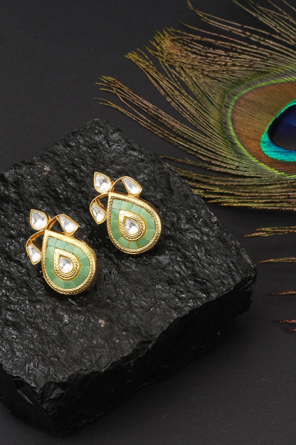 Handcrafted Teardrop Studs 