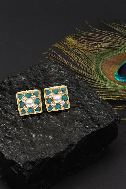 Handcrafted Square Studs 