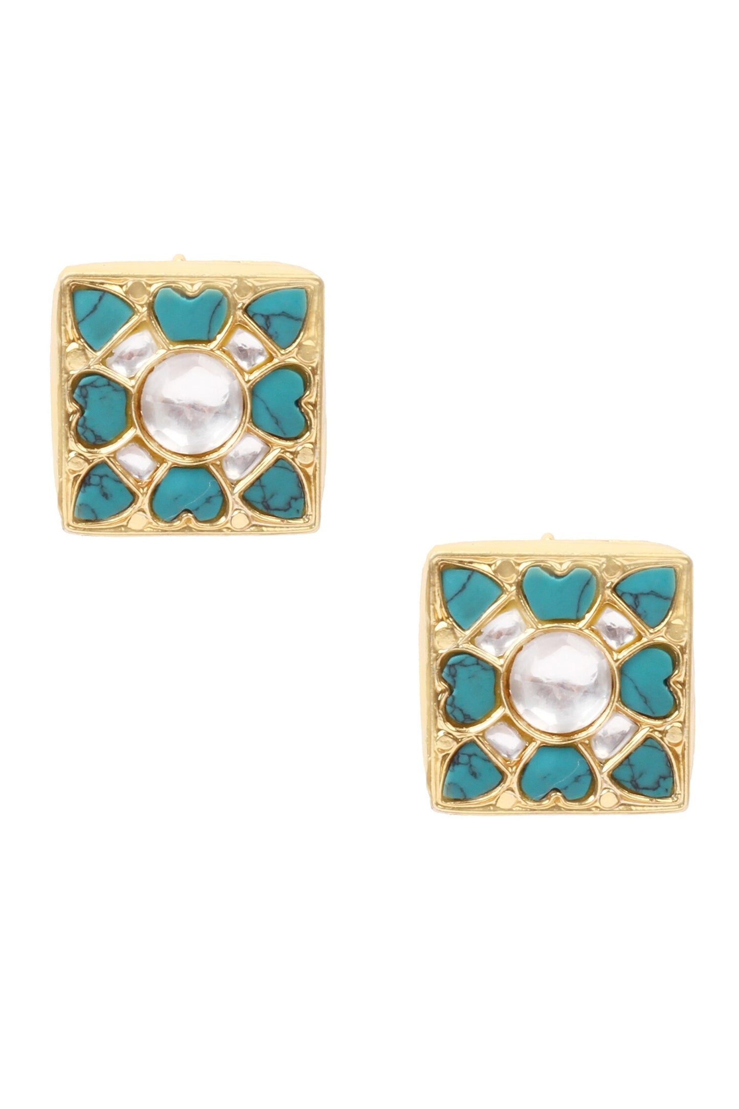 Handcrafted Square Studs 
