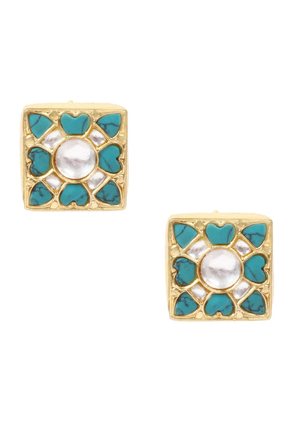 Handcrafted Square Studs 