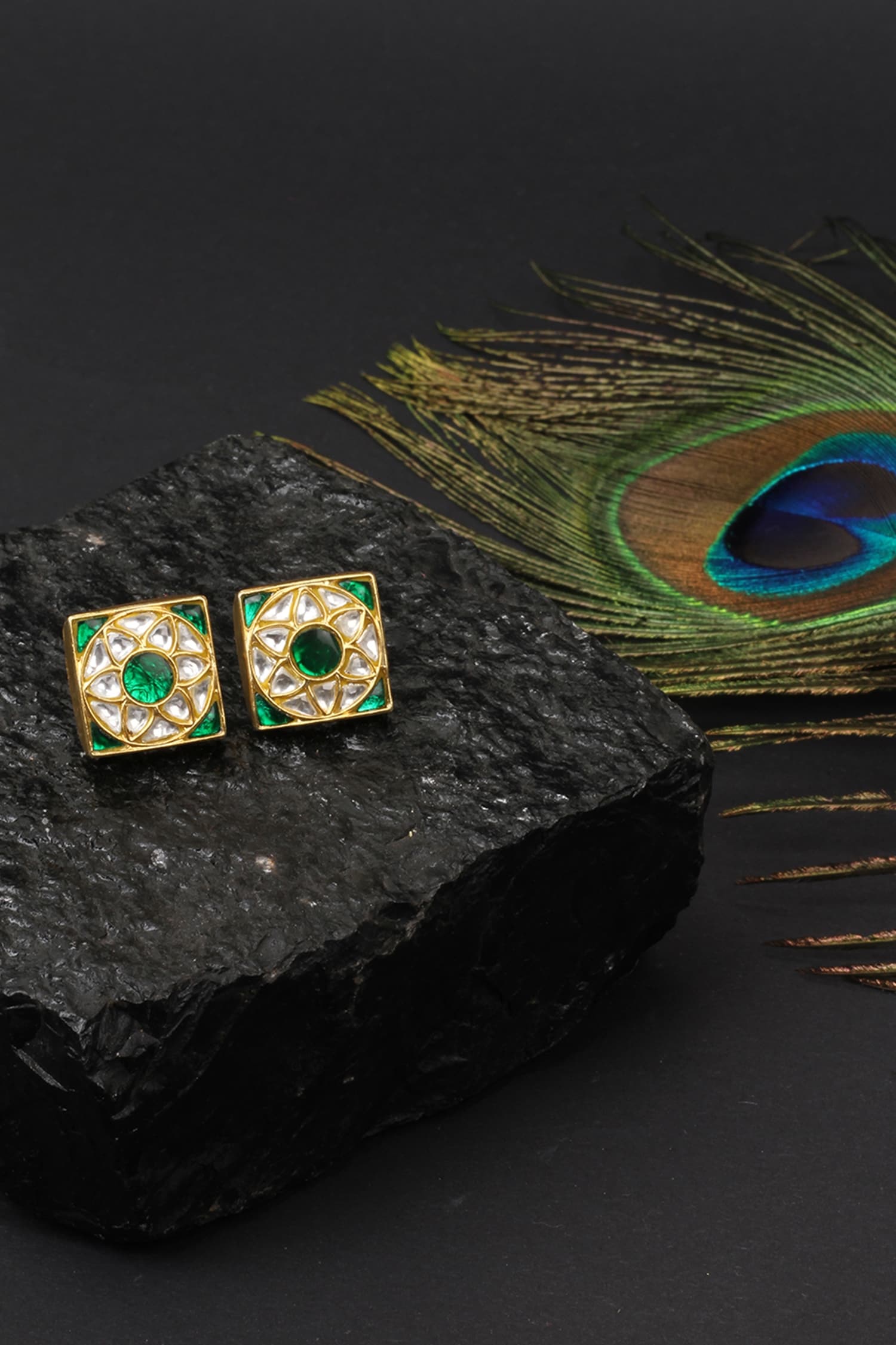 Handcrafted Square Studs 