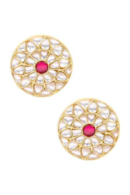 Handcrafted Floral Carved Studs 