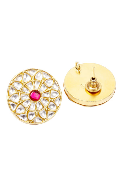 Handcrafted Floral Carved Studs 