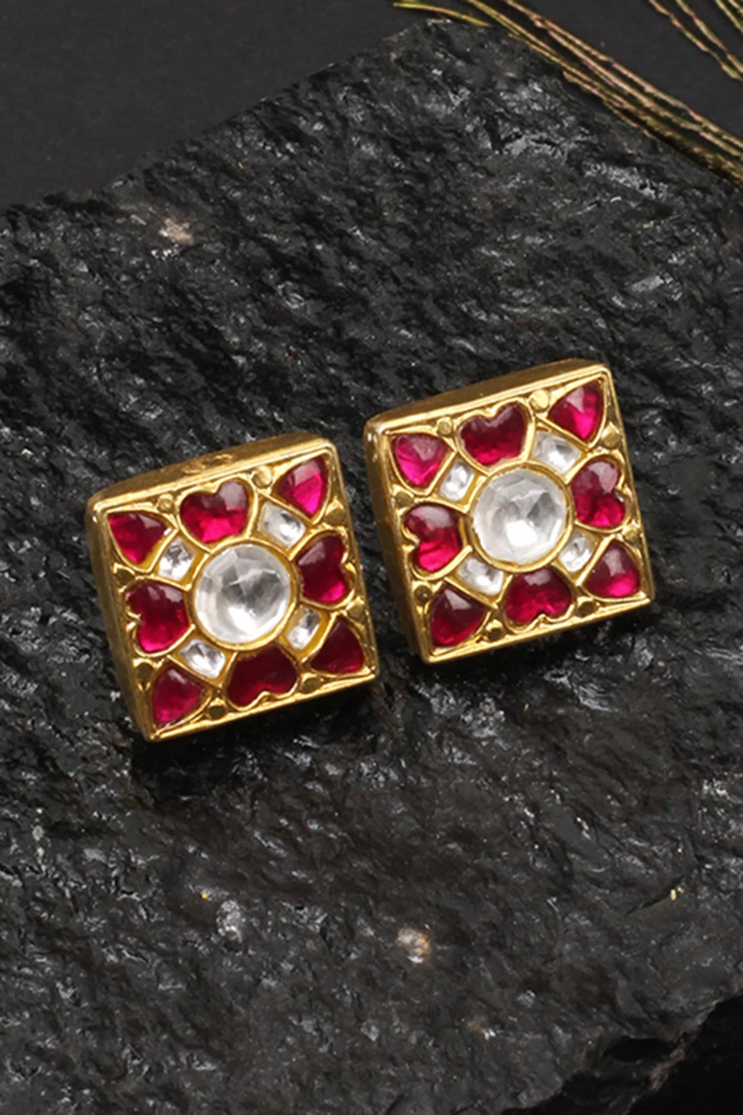 Handcrafted Square Studs 