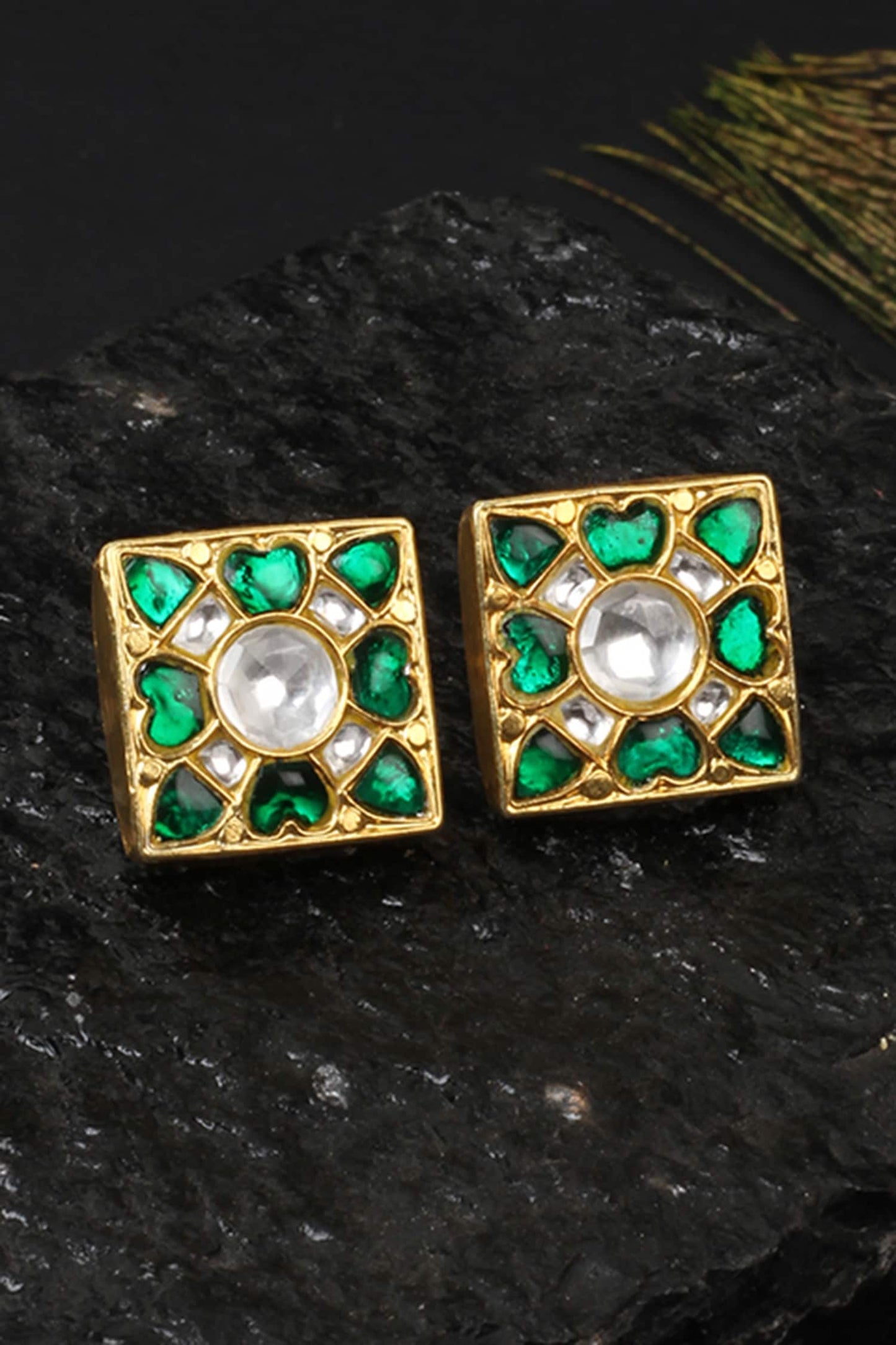 Handcrafted Square Studs 