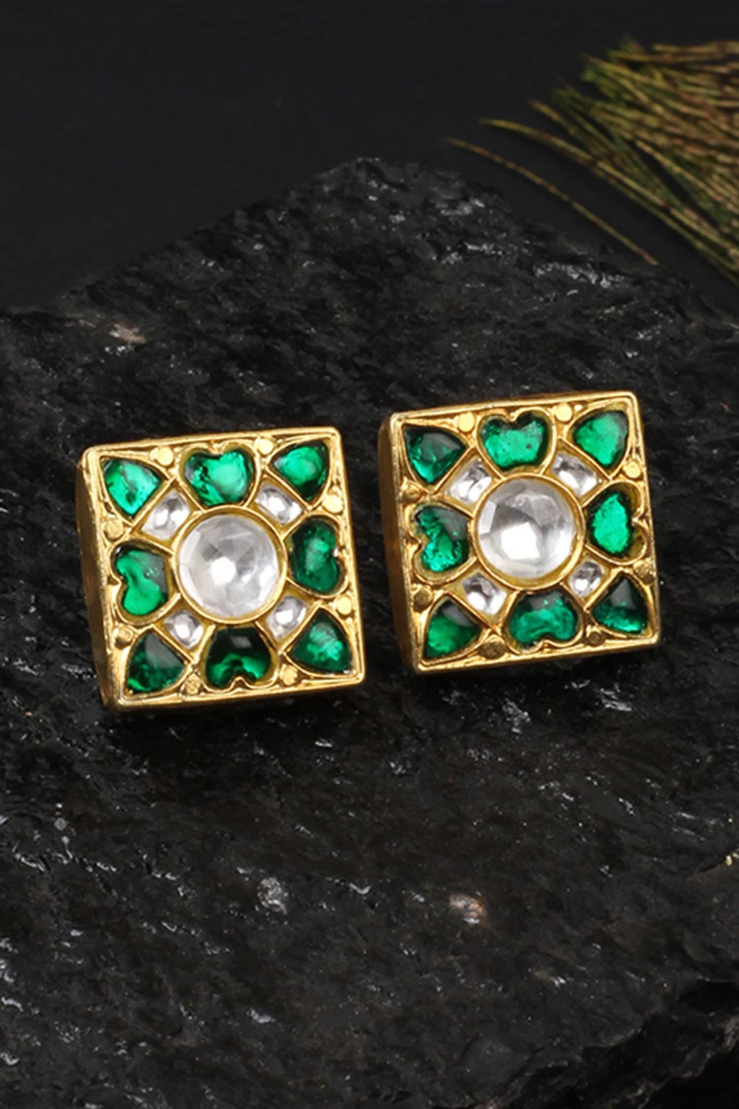 Handcrafted Square Studs 