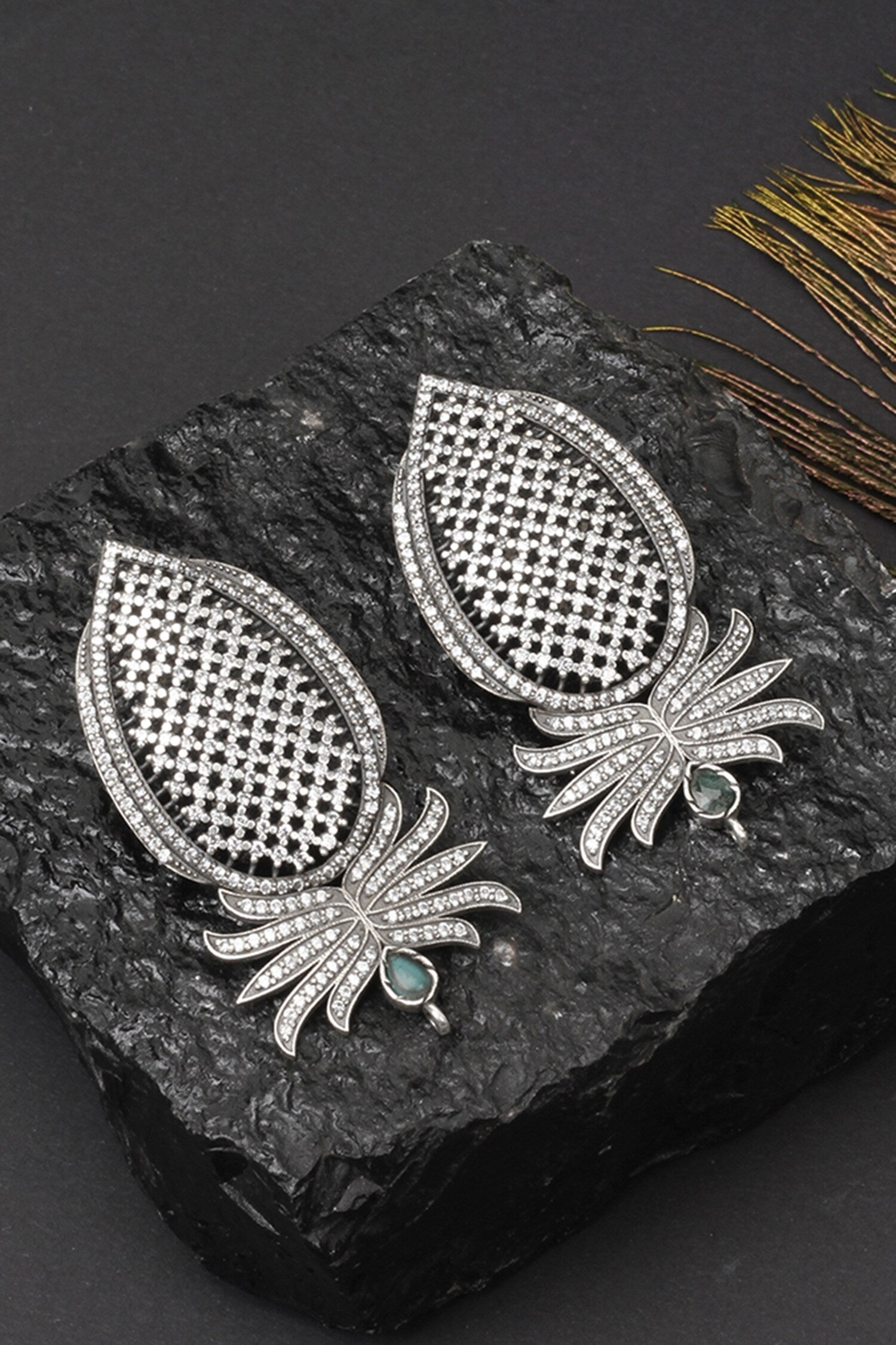 Handcrafted Cutwork Earrings 