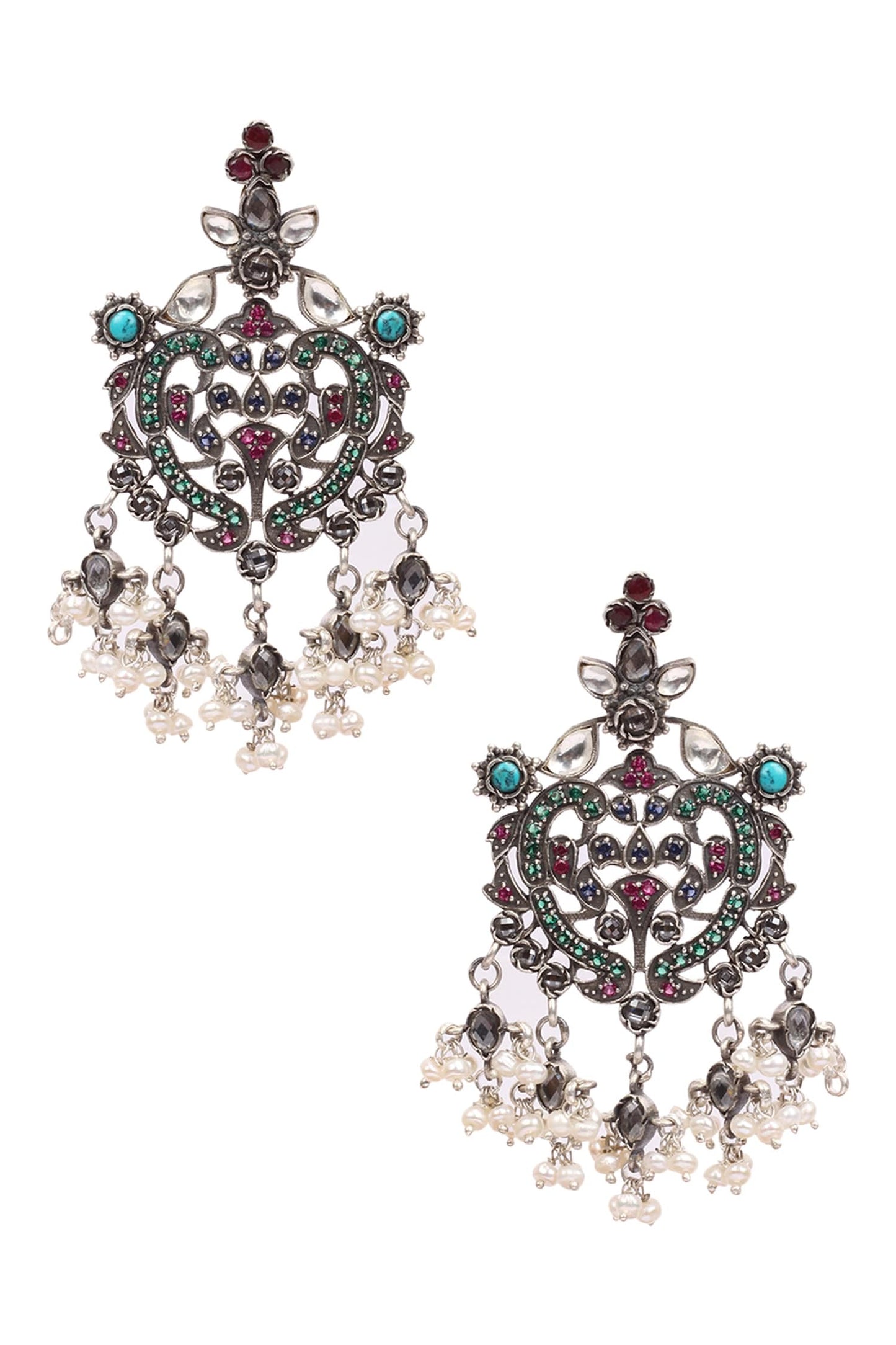 Handcrafted Bead Drop Earrings 