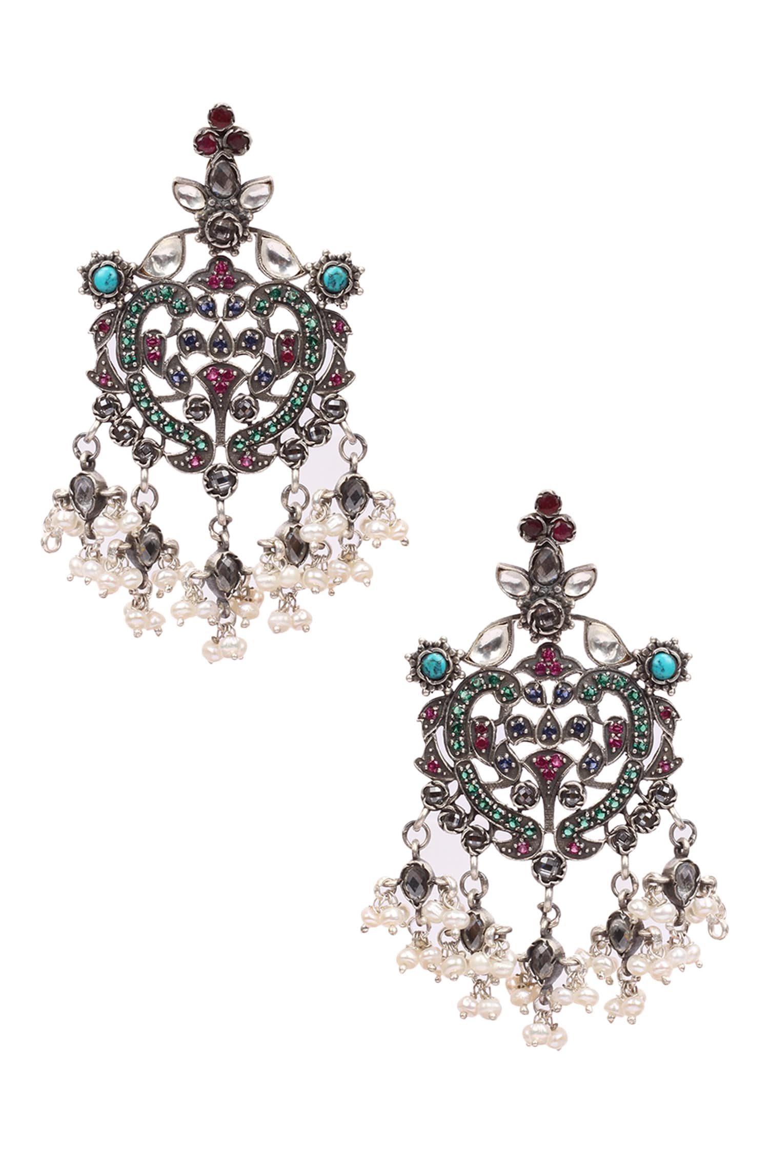 Handcrafted Bead Drop Earrings 