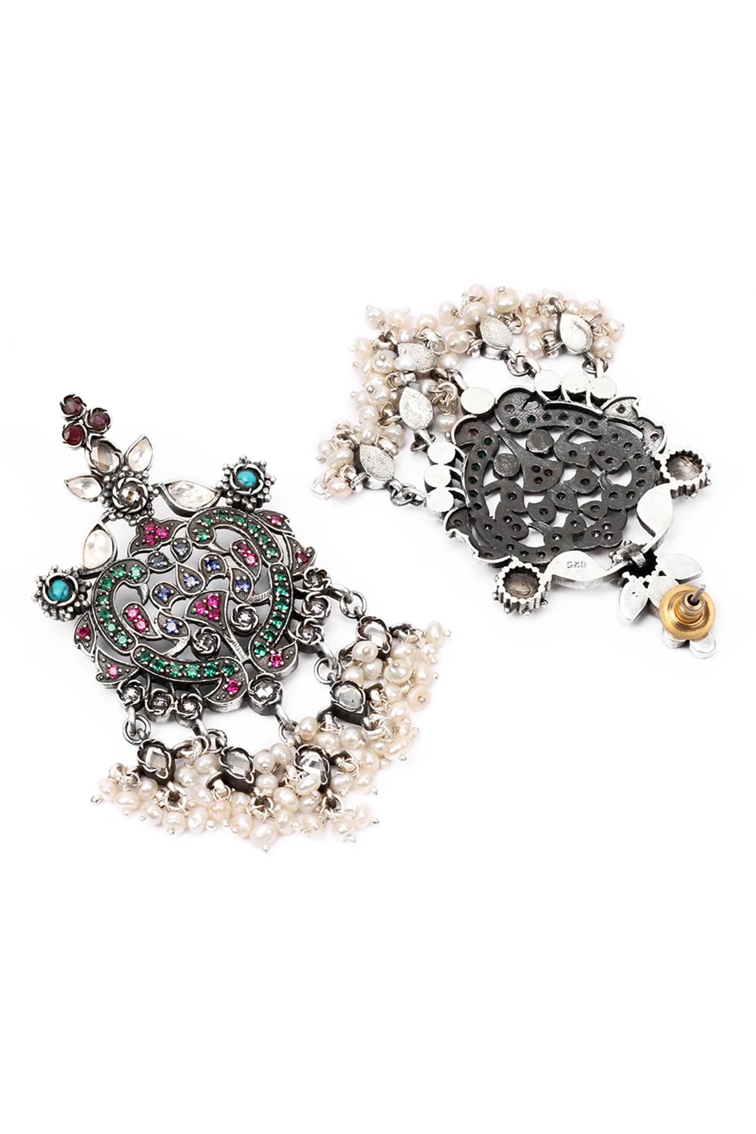 Handcrafted Bead Drop Earrings 